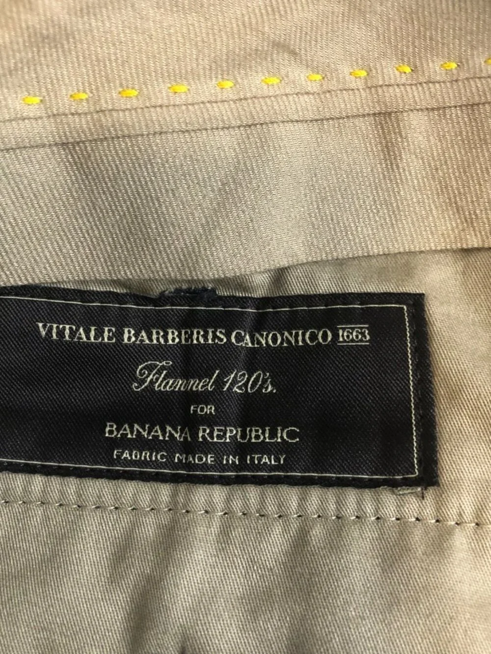 Banana Republic Pants Mens 38x32 Navy Blue Vitale Barberis Canonico Flannel 120s
